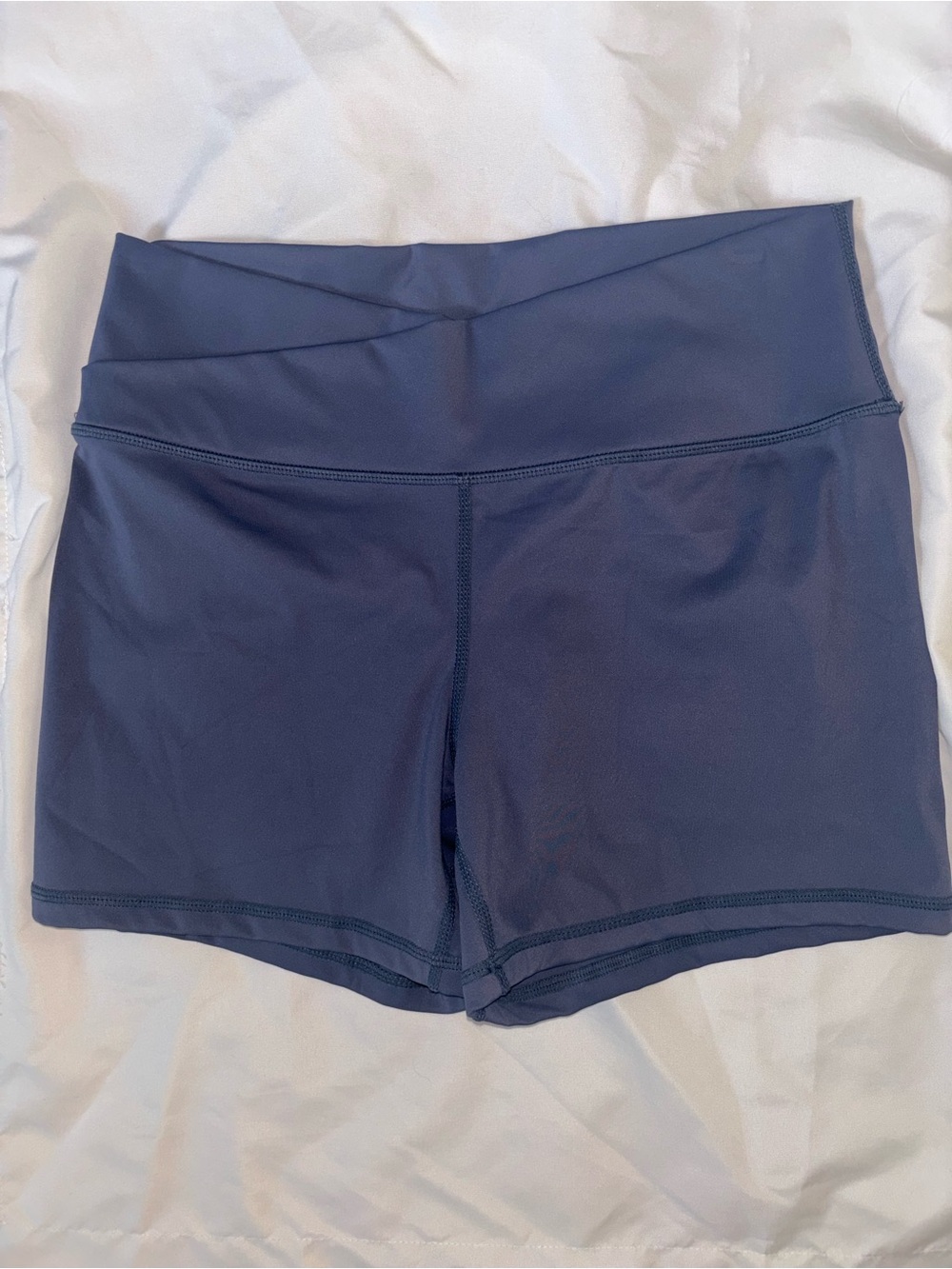Women’s High-Rise Athletic Shorts — Navy